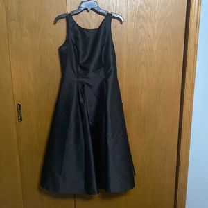 Adrianna Papell black dress with pockets and v back